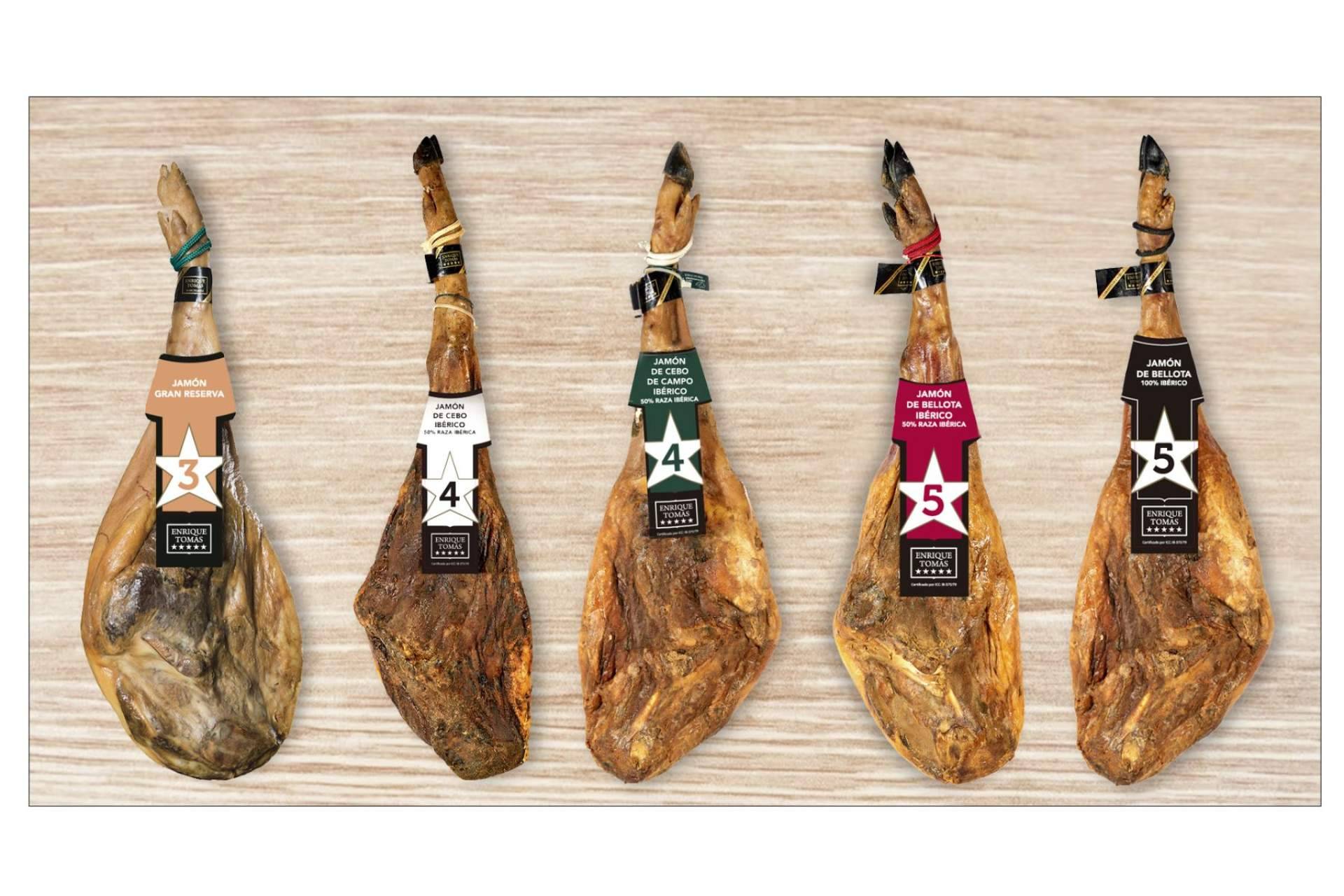 3, 4 o 5 estrellas, un jamón Enrique Tomás para cada momento