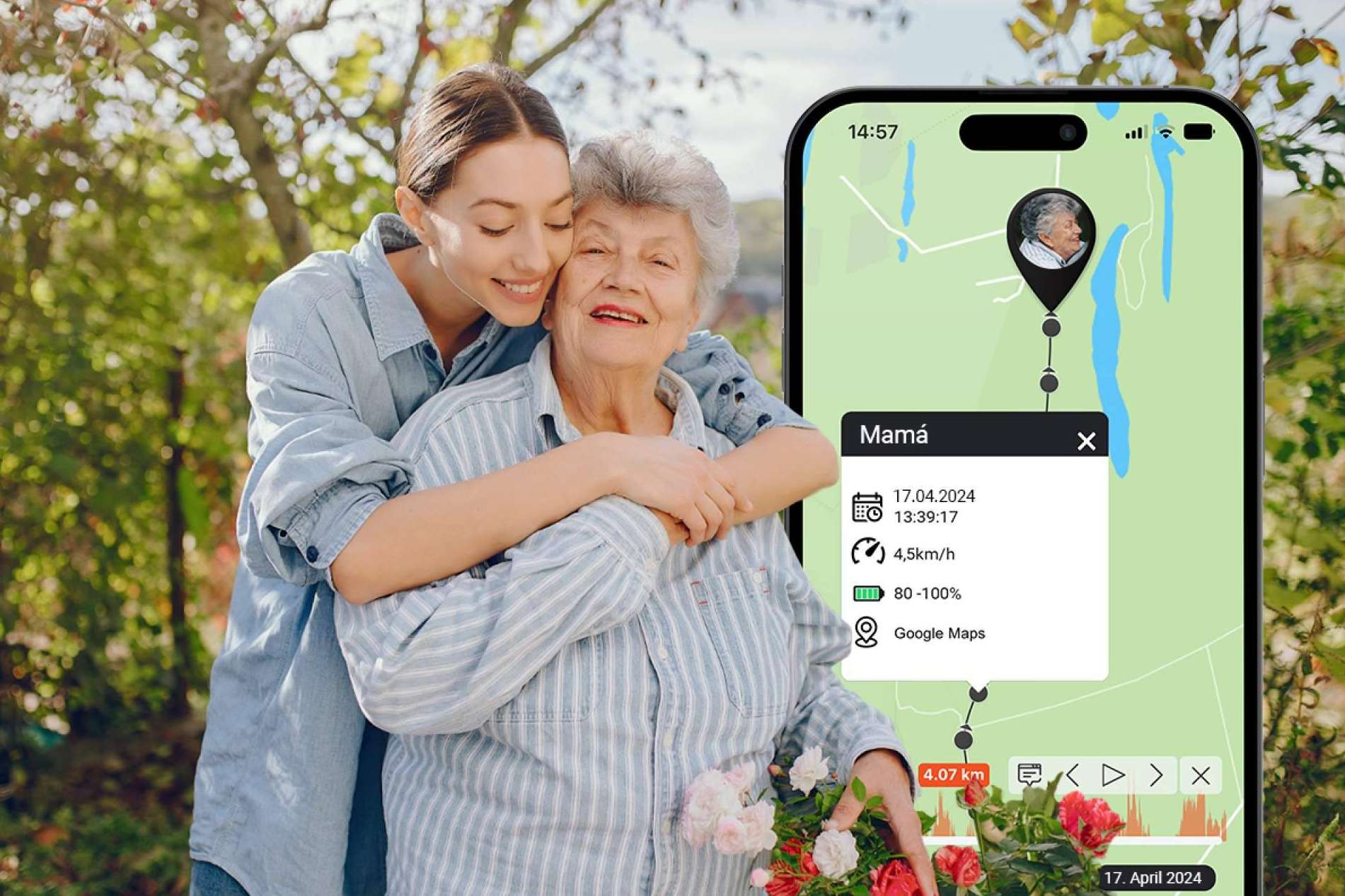 El localizador PAJ, un obsequio diferente para el Día de la Madre