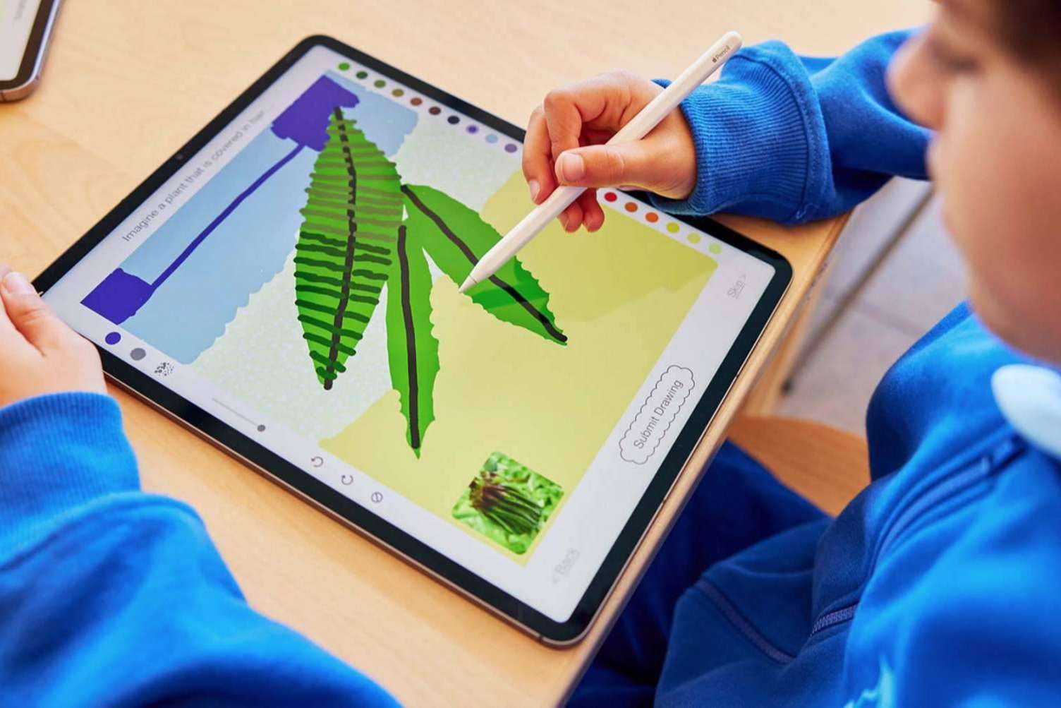 El iPad en clase. Sobre y saliente