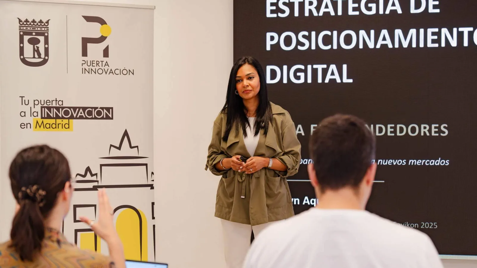 Dominicana Darilyn Aquino forma a emprendedores en Puerta Innovación del Ayuntamiento de Madrid